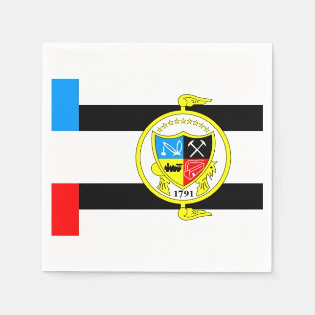 Serviette En Papier Drapeau de Knoxville, Tennessee (Devant)