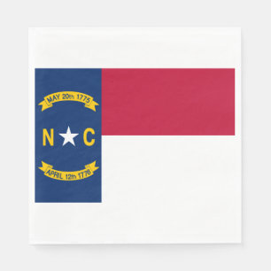 Serviette En Papier Drapeau de la Caroline du Nord