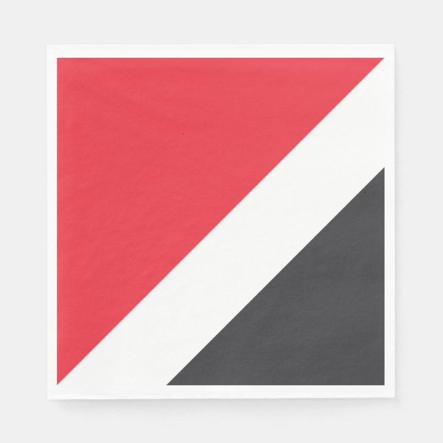 Serviette En Papier Drapeau de la Principauté de Sealand (Devant)