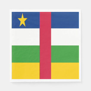 Serviette En Papier Drapeau de la République centrafricaine