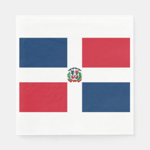 Serviette En Papier Drapeau de la République dominicaine