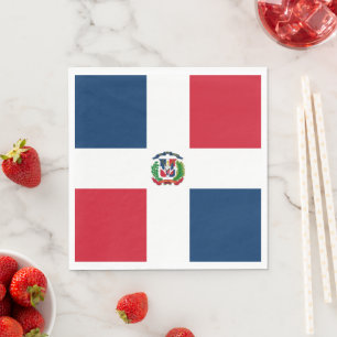 Serviette En Papier Drapeau de la République Dominicaine