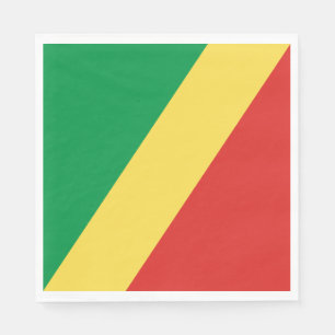 Serviette En Papier Drapeau de la République du Congo