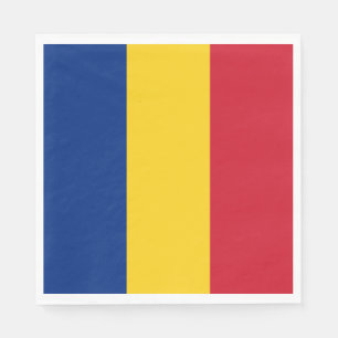 Serviette En Papier Drapeau de la Roumanie