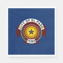 Serviette En Papier Drapeau de la ville d'El Paso (Texas)