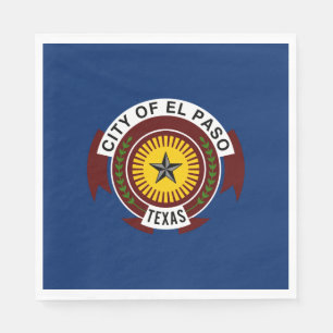 Serviette En Papier Drapeau de la ville d'El Paso (Texas)