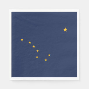 Serviette En Papier Drapeau de l'Alaska