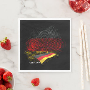 Serviette En Papier Drapeau de l'Allemagne