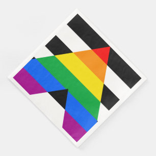 Serviette En Papier Drapeau de l'allié LGBTQ+