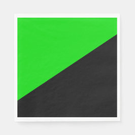 Serviette En Papier Drapeau de l'anarchisme vert