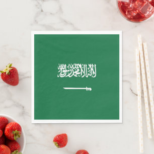Serviette En Papier Drapeau de l'Arabie saoudite
