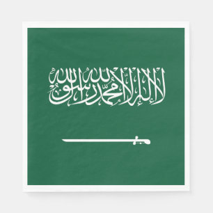 Serviette En Papier Drapeau de l'Arabie saoudite