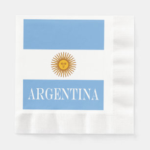 Serviette En Papier Drapeau de l'Argentine Bandera De Argentina