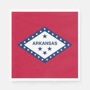 Serviette En Papier Drapeau de l'Arkansas