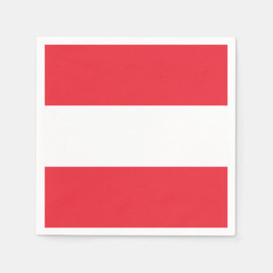 Serviette En Papier Drapeau de l'Autriche