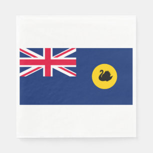 Serviette En Papier Drapeau de l'État d'Australie-Occidentale