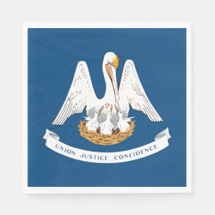 Serviette En Papier Drapeau de l'État de Louisiane