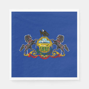 Serviette En Papier Drapeau de l'État de Pennsylvanie