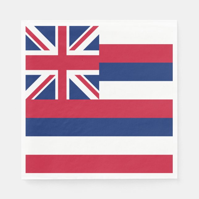 Serviette En Papier Drapeau de l'État d'Hawaii (Devant)