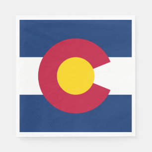 Serviette En Papier Drapeau de l'État du Colorado