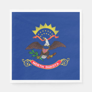 Serviette En Papier Drapeau de l'État du Dakota du Nord