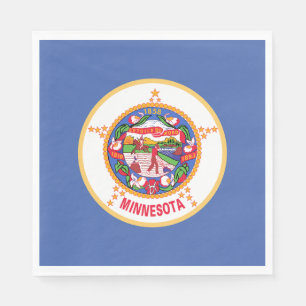 Serviette En Papier Drapeau de l'État du Minnesota