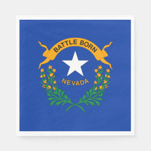 Serviette En Papier Drapeau de l'État du Nevada