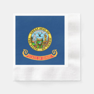 Serviette En Papier Drapeau de l'Idaho: l'État Gemme, America Mountain