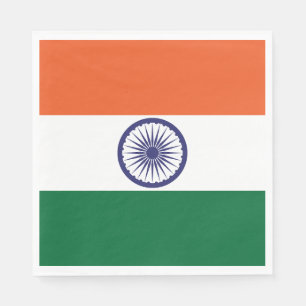 Serviette En Papier Drapeau de l'Inde