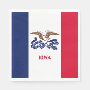 Serviette En Papier Drapeau de l'Iowa