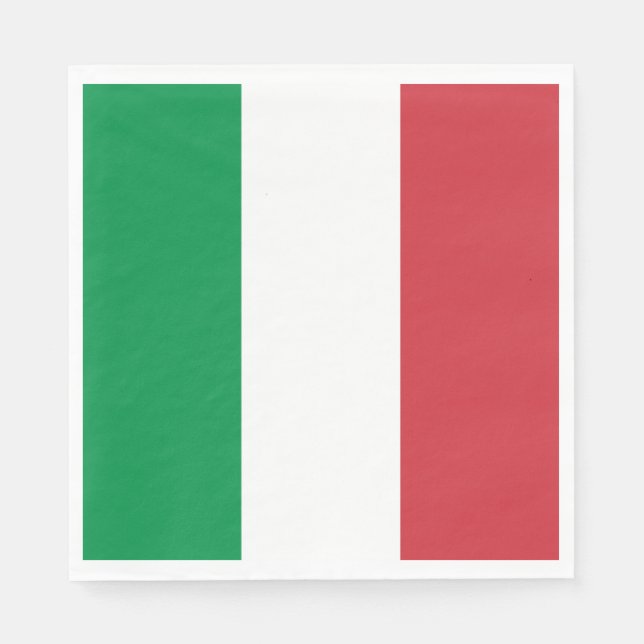 Serviette En Papier Drapeau de l'Italie (Devant)