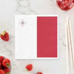 Serviette En Papier Drapeau de Malte