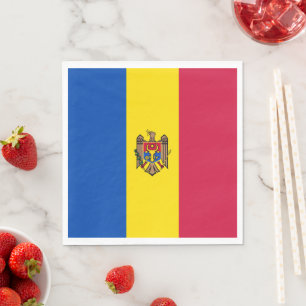 Serviette En Papier Drapeau de Moldavie