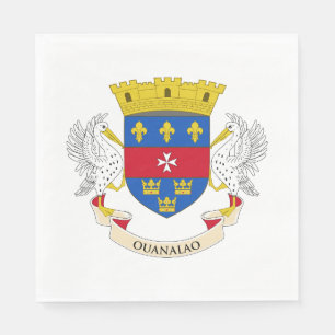 Serviette En Papier Drapeau de Saint-Barthélemy