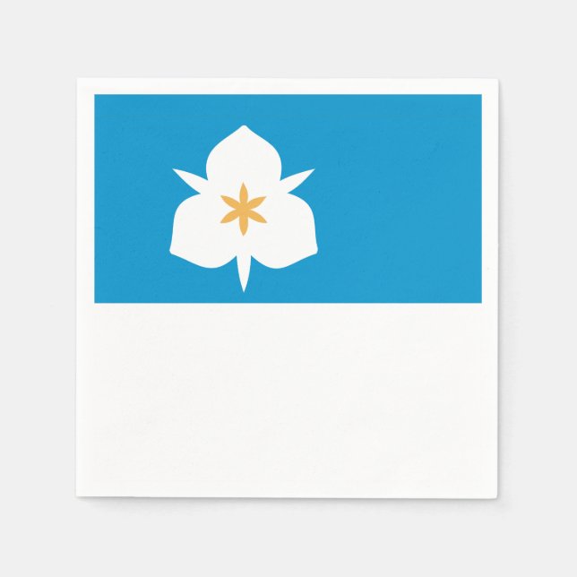 Serviette En Papier Drapeau de Salt Lake City, Utah (Devant)