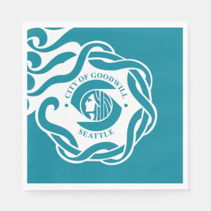 Serviette En Papier Drapeau de Seattle (Washington)