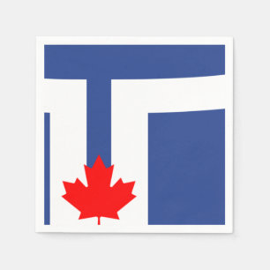 Serviette En Papier Drapeau de Toronto (Ontario)