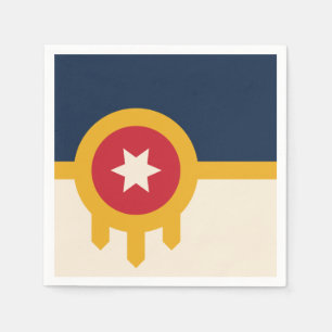 Serviette En Papier Drapeau de Tulsa, Oklahoma