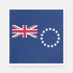 Serviette En Papier Drapeau des Îles Cook
