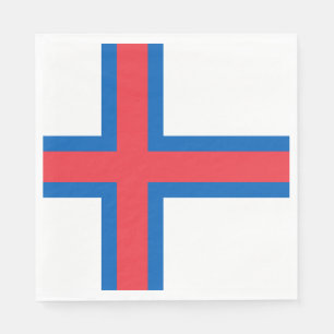 Serviette En Papier Drapeau des îles Féroé