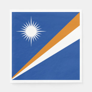Serviette En Papier Drapeau des Îles Marshall