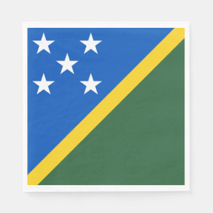 Serviette En Papier Drapeau des Îles Salomon