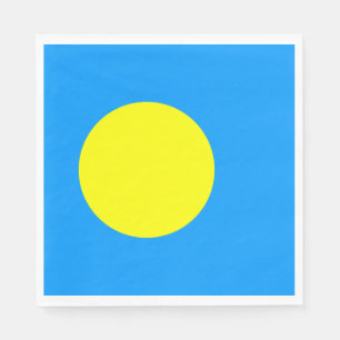 Serviette En Papier Drapeau des Palaos