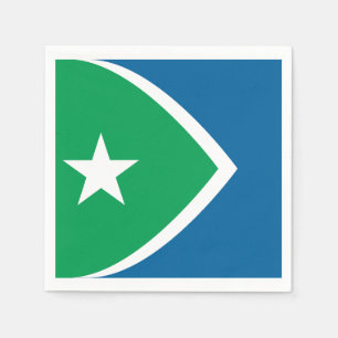 Serviette En Papier Drapeau des rapides de cèdre, Iowa