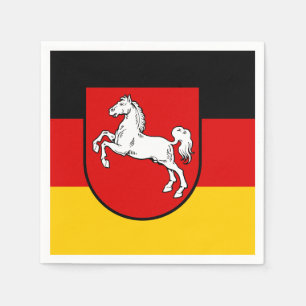 Serviette En Papier Drapeau des serviettes de Basse-Saxe