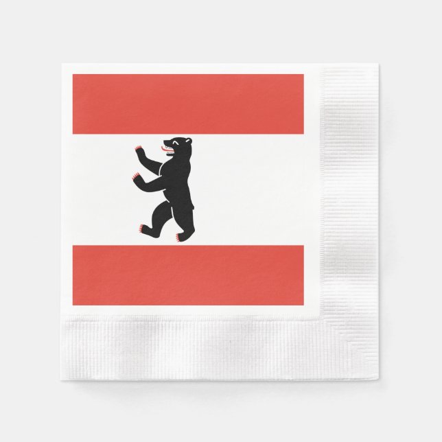 Serviette En Papier Drapeau des serviettes de Berlin (Devant)