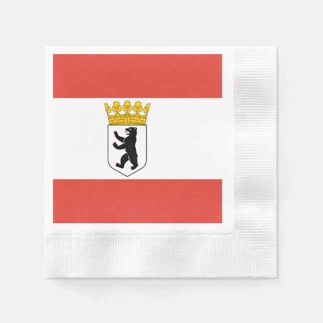 Serviette En Papier Drapeau des serviettes de Berlin (Devant)