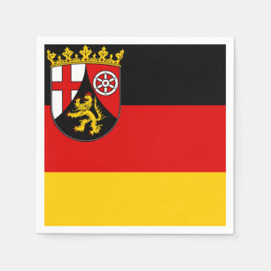 Serviette En Papier Drapeau des serviettes de Rhénanie-Palatinat