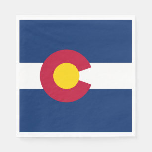Serviette En Papier Drapeau d'Etat du Colorado