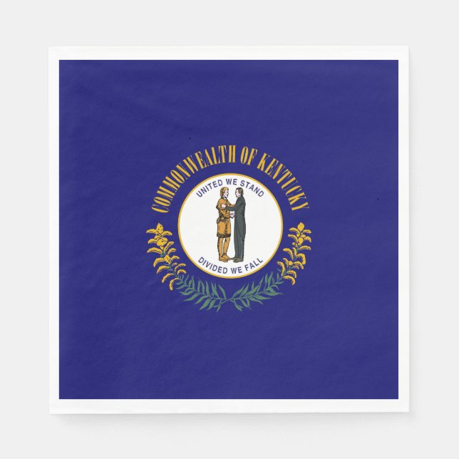 Serviette En Papier Drapeau d'État du Kentucky (Devant)